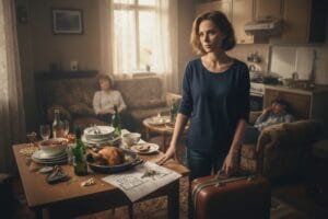 Життя зі свекрухою та жінка з валізою на кухні